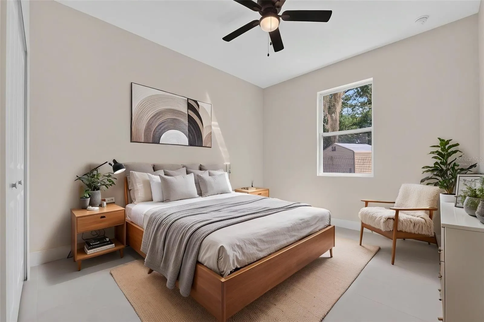 Second bedroom virtually staged