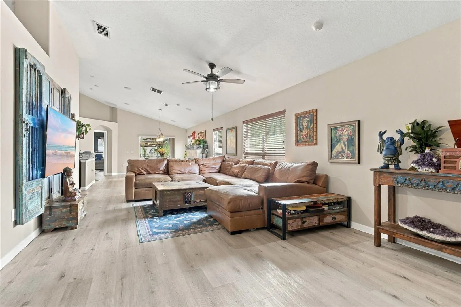Main living area from front door.