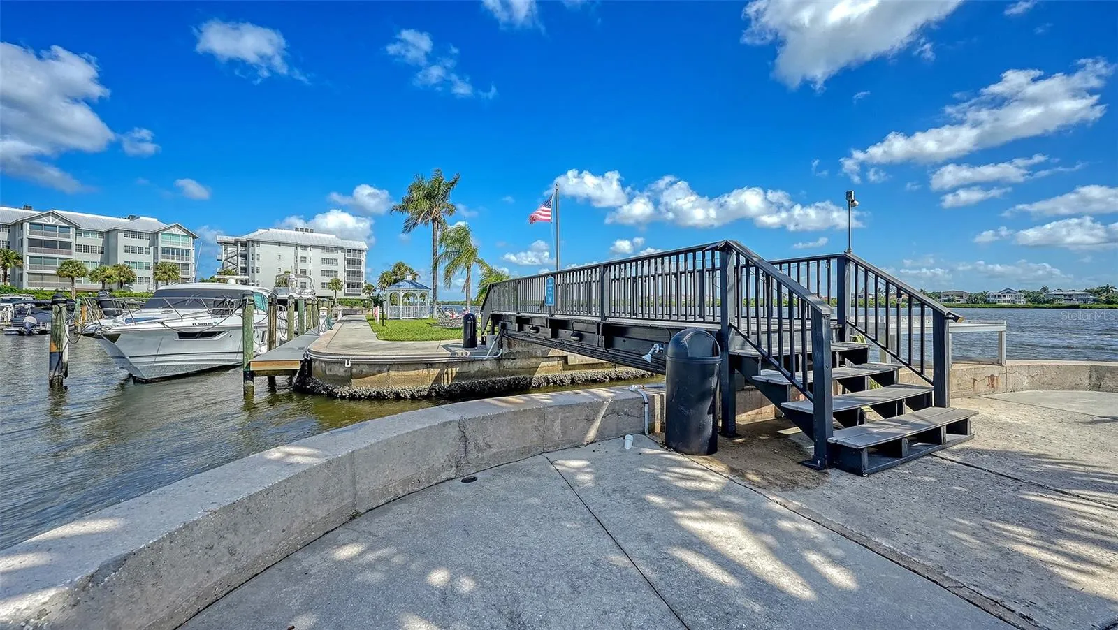 Stairs to marina