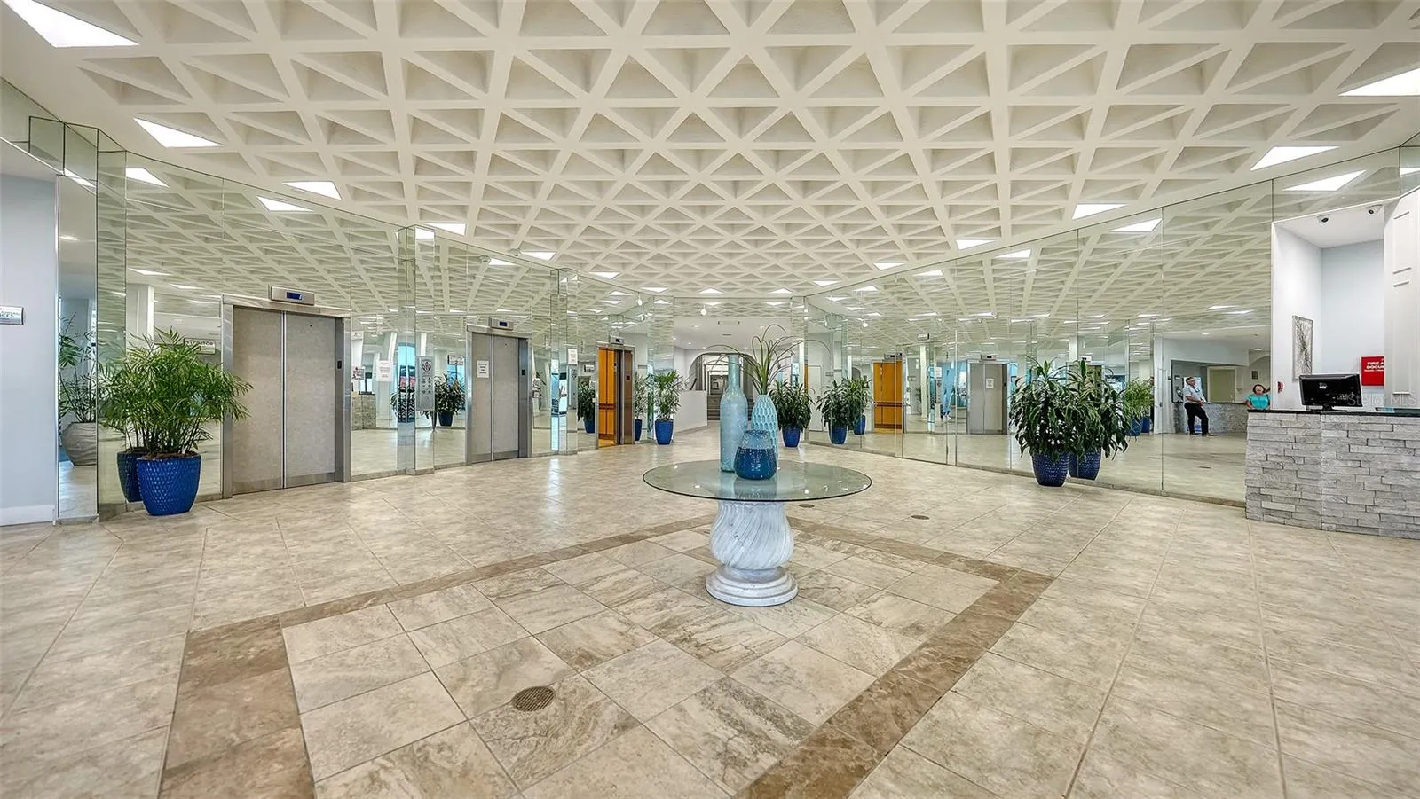 Grand entrance to lobby
