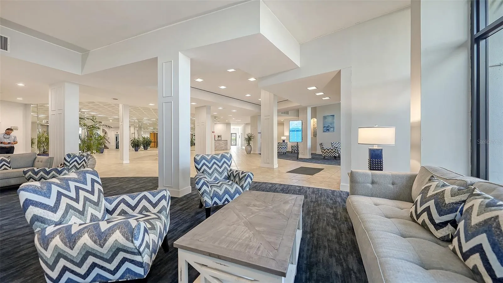 Lobby seating area
