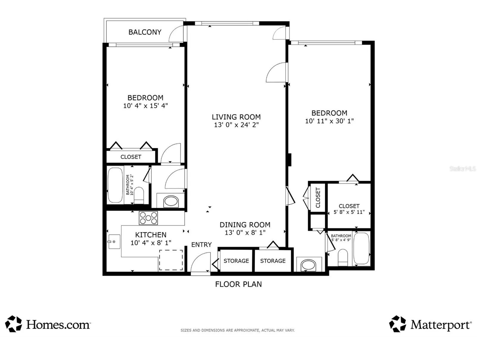 Floor plan of unit