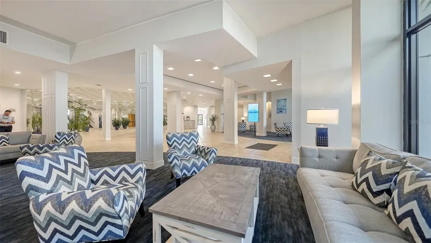 Lobby seating area