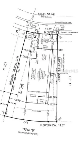 829 Steel Drive Plot Plan