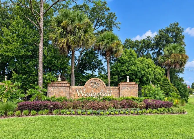 Wedgefield community entrance