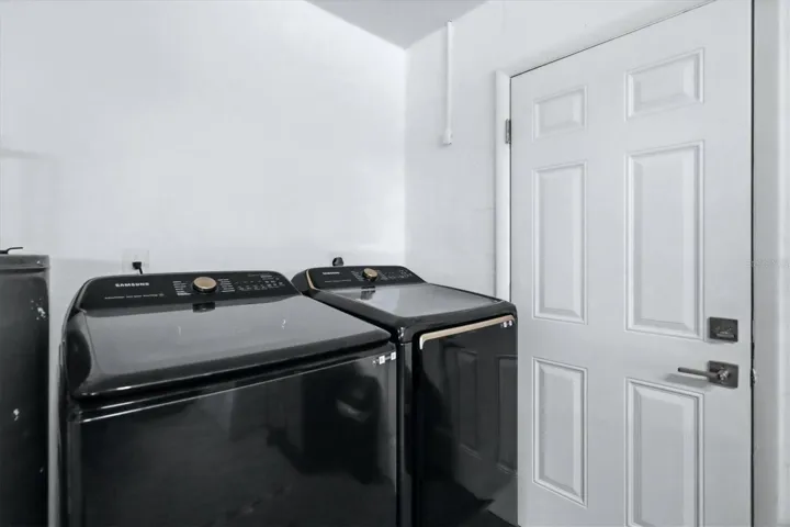 Laundry in Garage