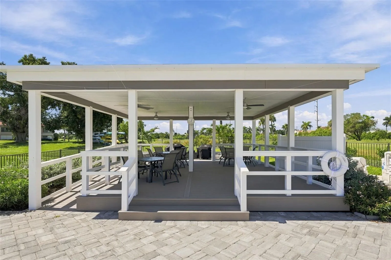 Gazebo by pool