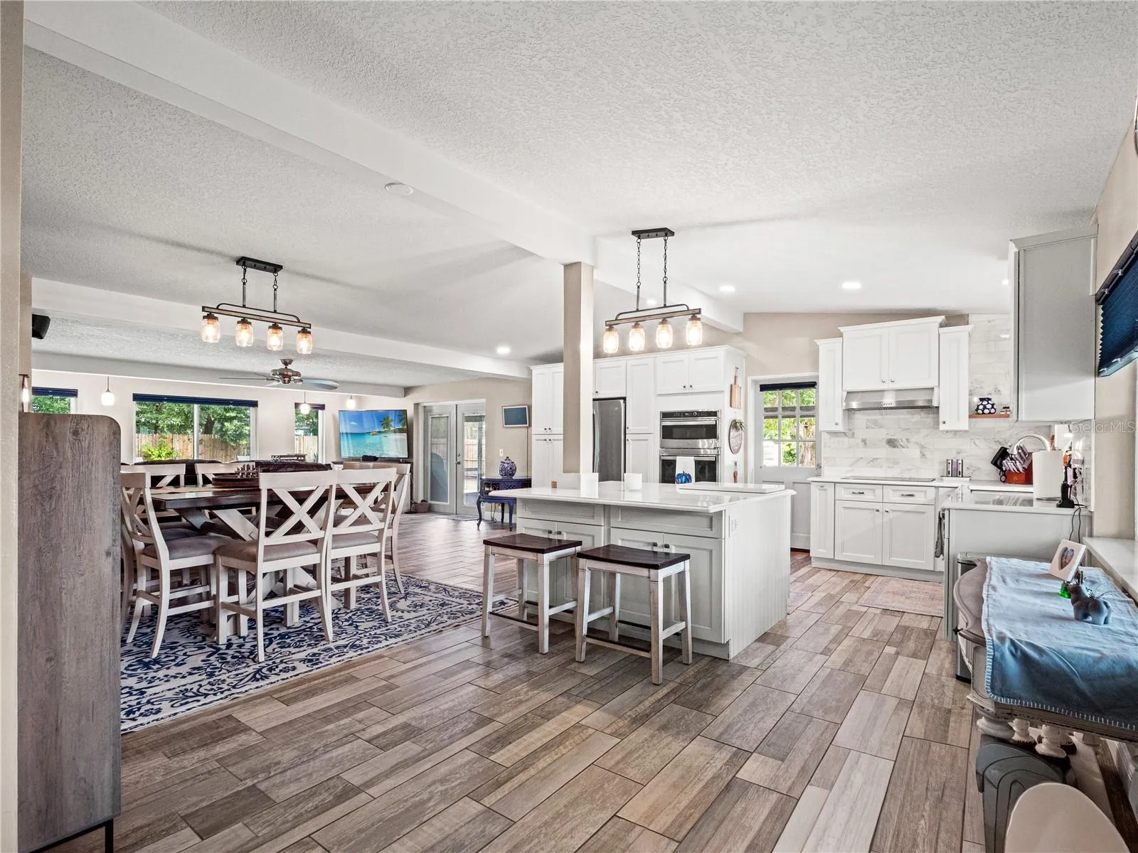 Light and bright throughout the main living areas.