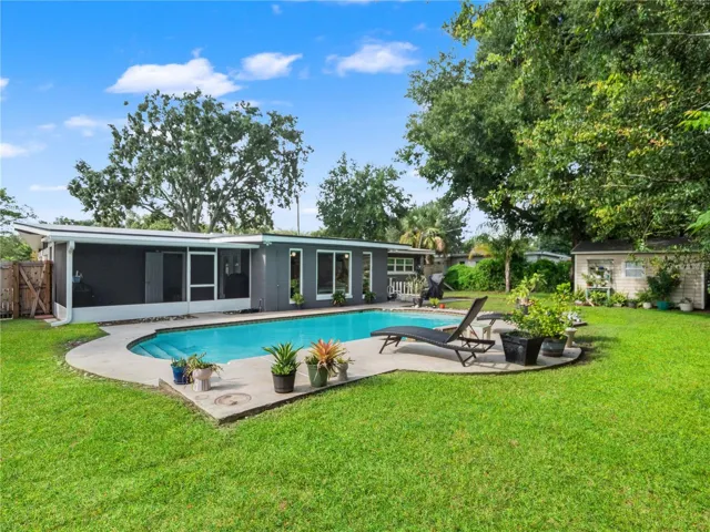Plenty of yard space and the back faces North.