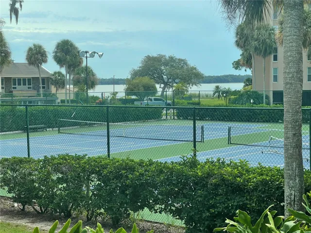 water view and tennis court view from your private deck