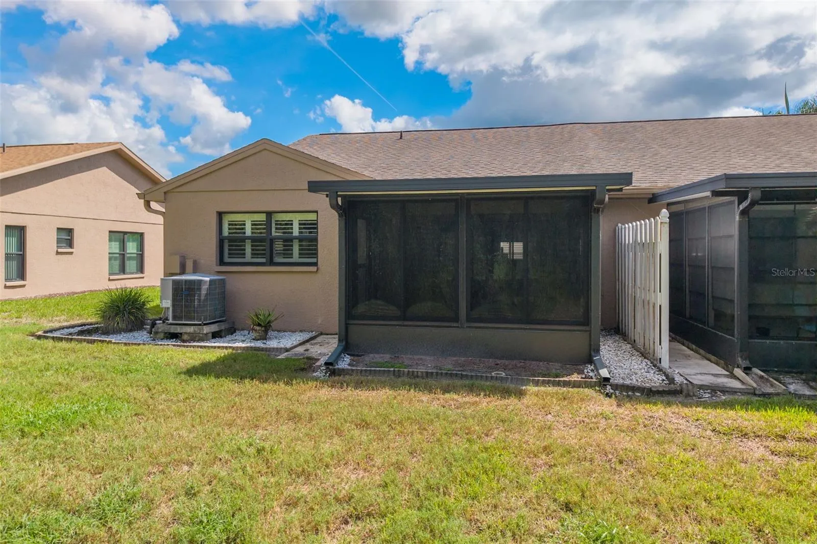 Enclosed Patio &amp; Backyard