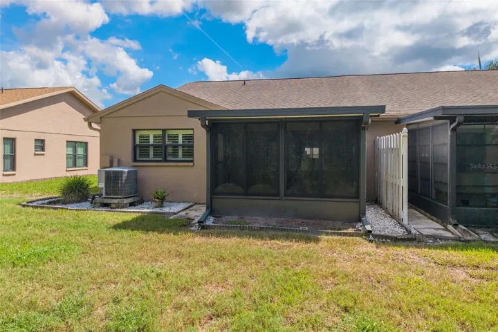 Enclosed Patio &amp; Backyard