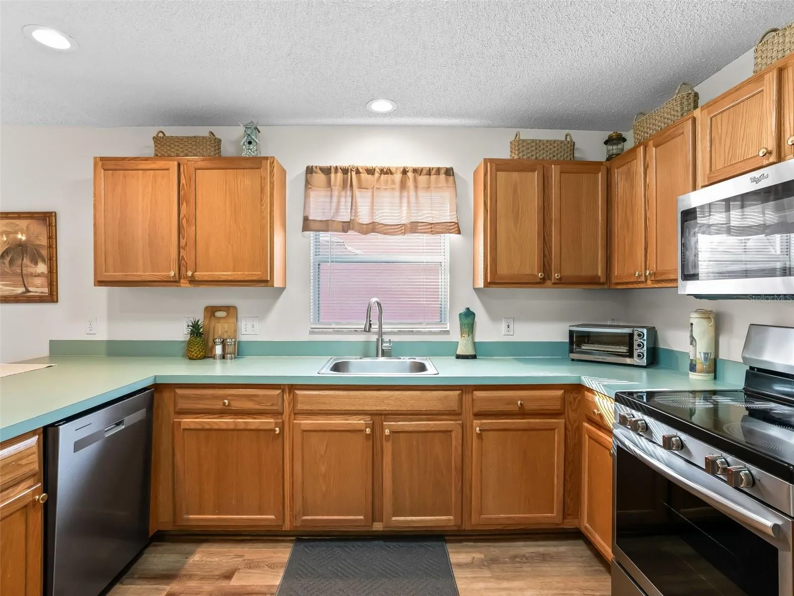 A window in the kitchen is always nice