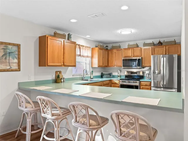Convienent breakfast bar