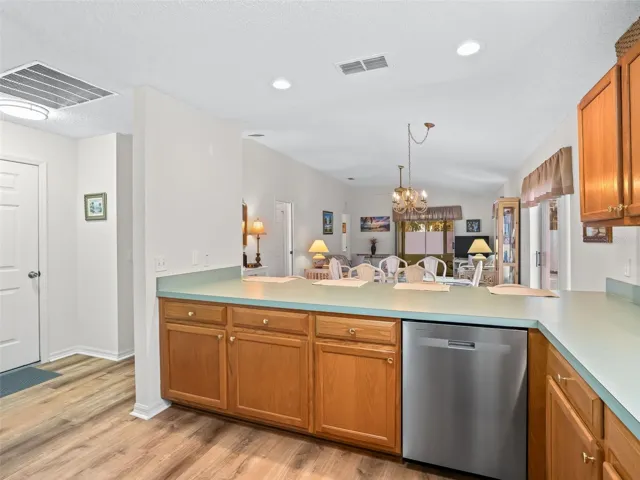 Looking from kitchen into Great Room