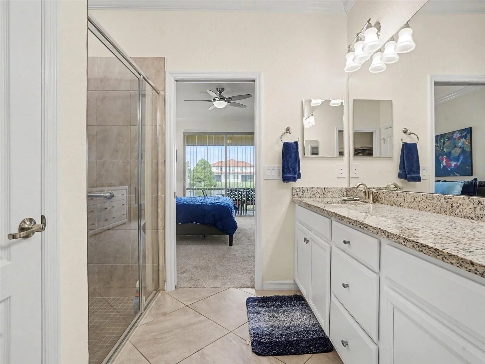 Primary Bathroom with enclosed Walk-In Shower