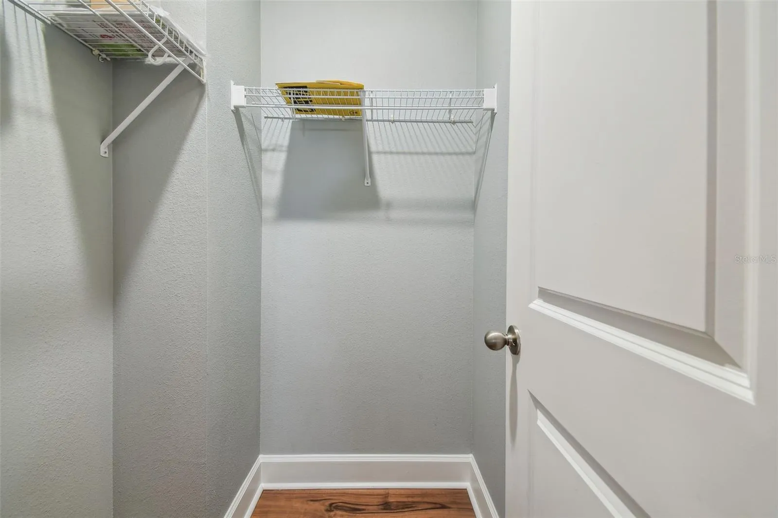 Extra utility closet for storage.