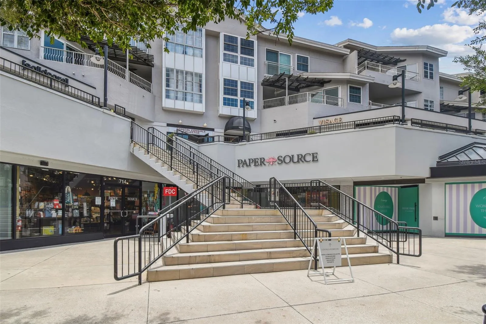 Hyde Park shopping center, just a quick walk from the condo.