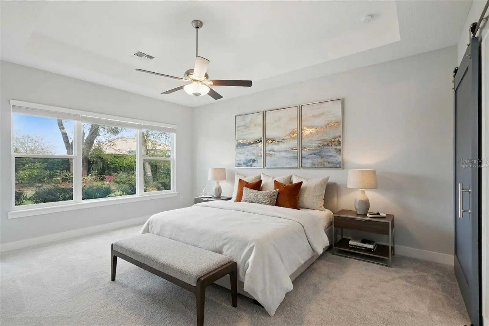 Virtually Staged Primary Bedroom