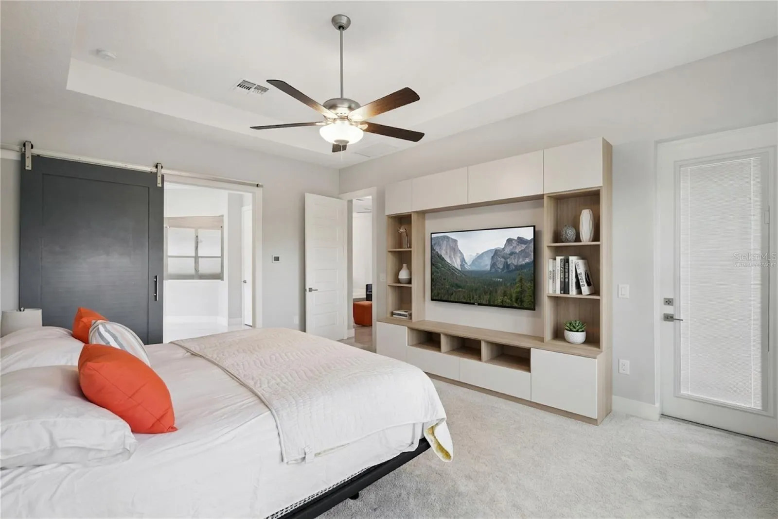 Virtually Staged Primary Bedroom
