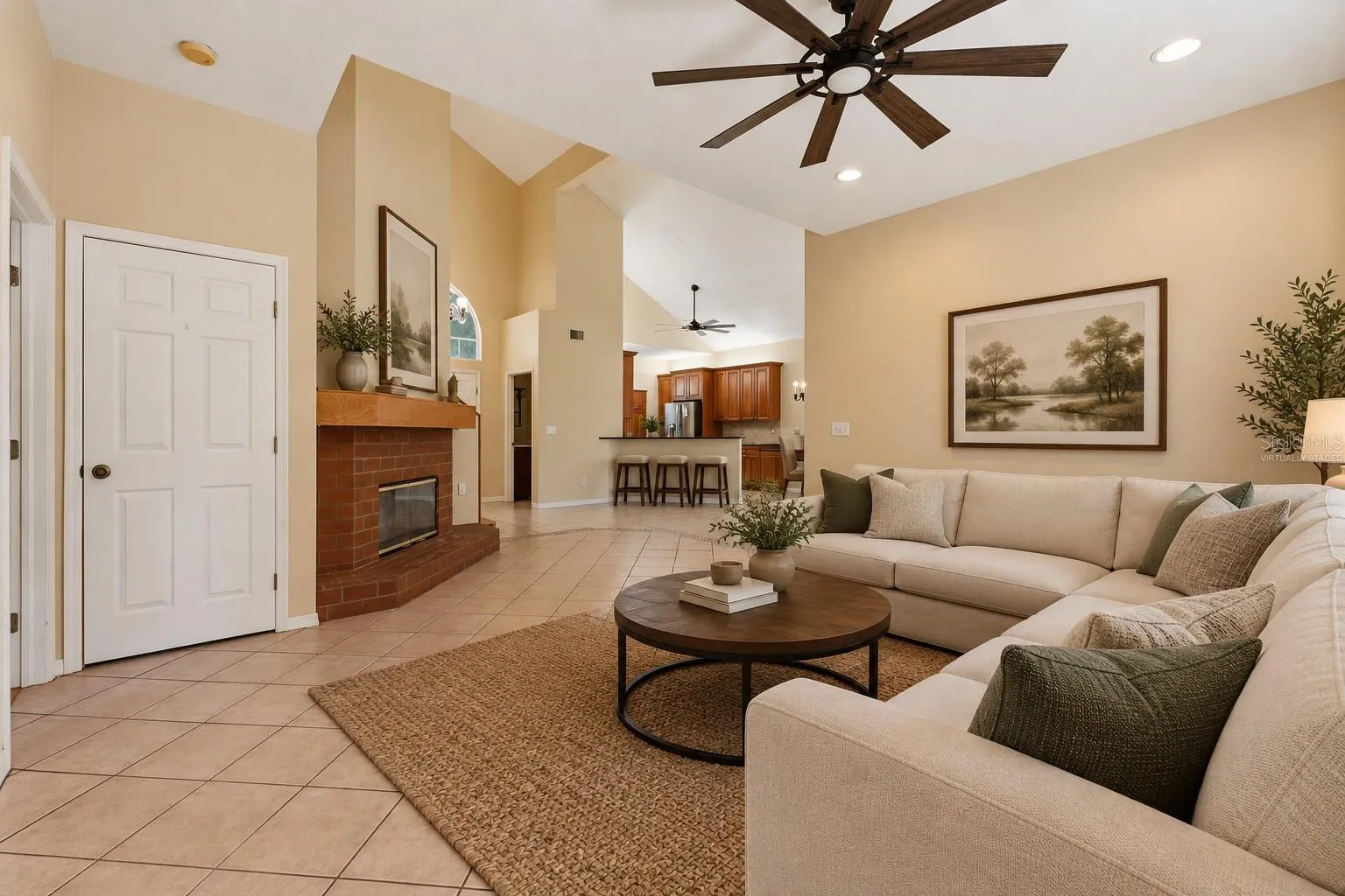 Living Room Virtually Staged
