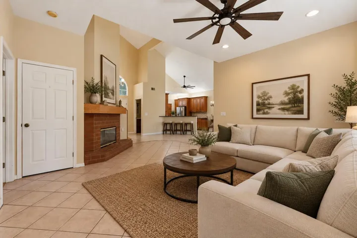 Living Room Virtually Staged