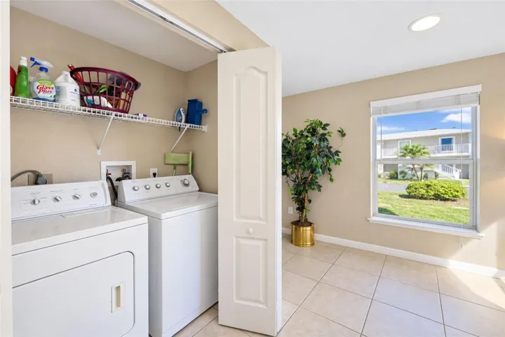 Laundry in kitchen