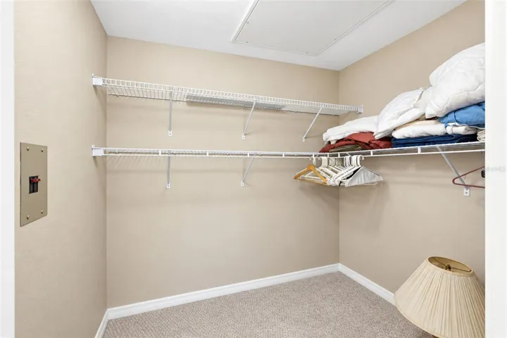 Primary walk-in closet