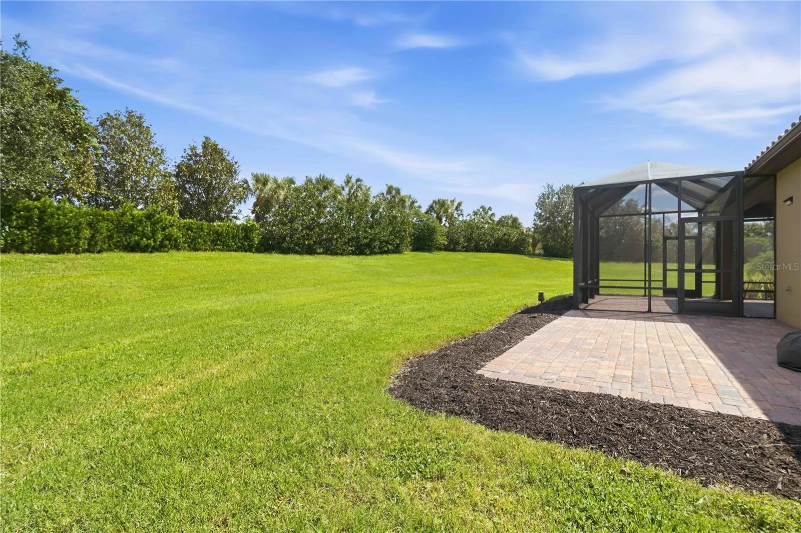 Yard, plenty of room for a pool