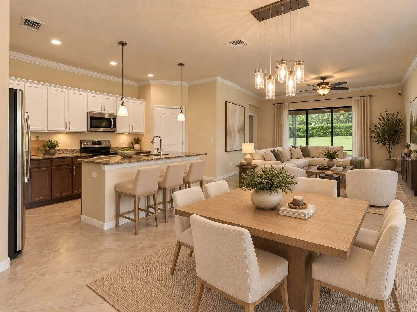 Kitchen/Dining Room comboVirtually Staged