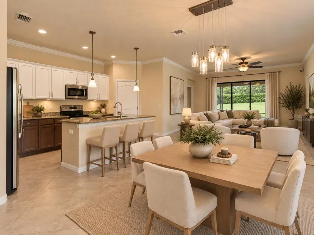 Kitchen/Dining Room comboVirtually Staged