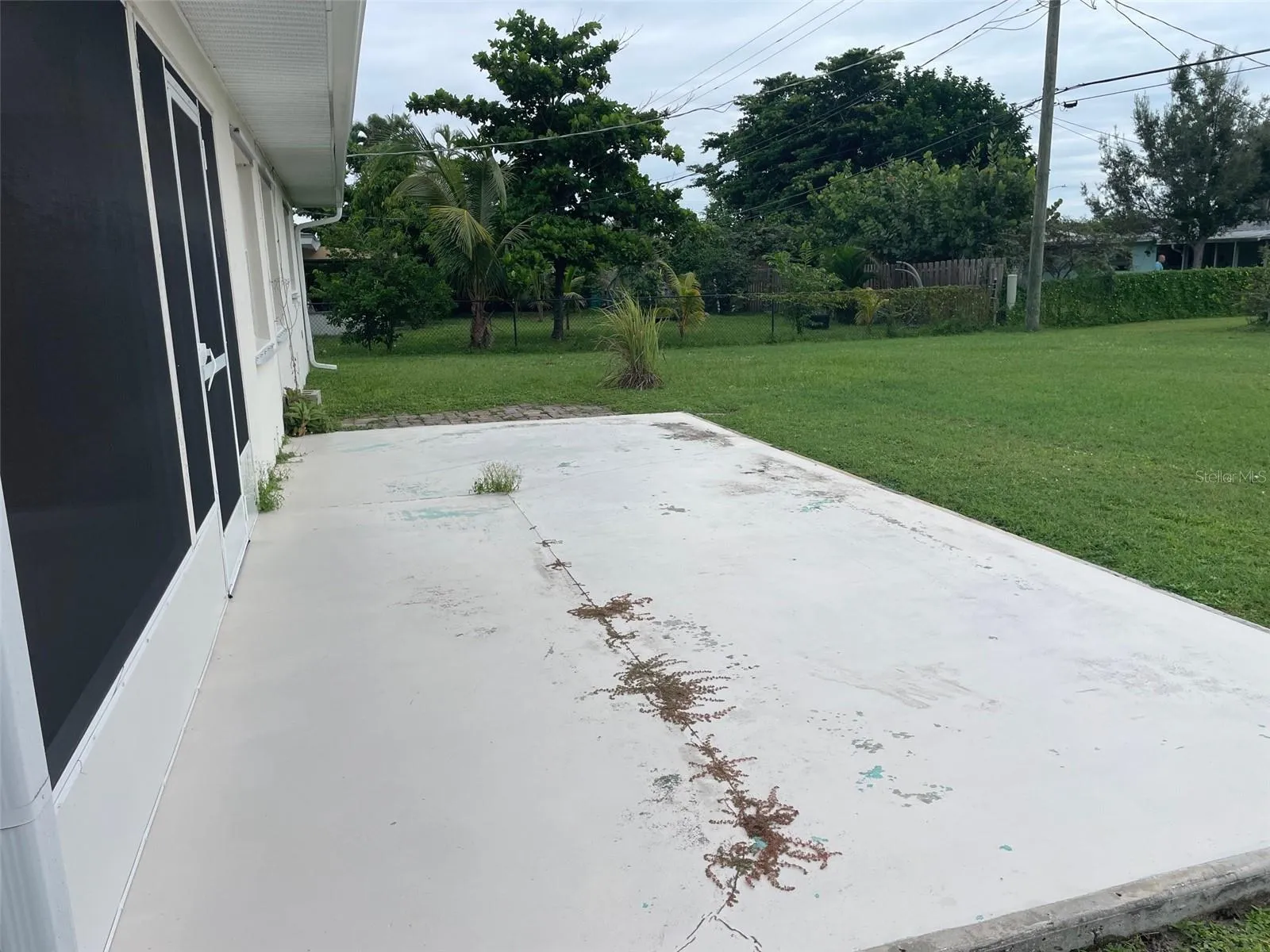 concrete pad