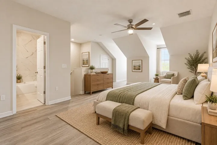 Third Floor Bedroom - Virtually Staged