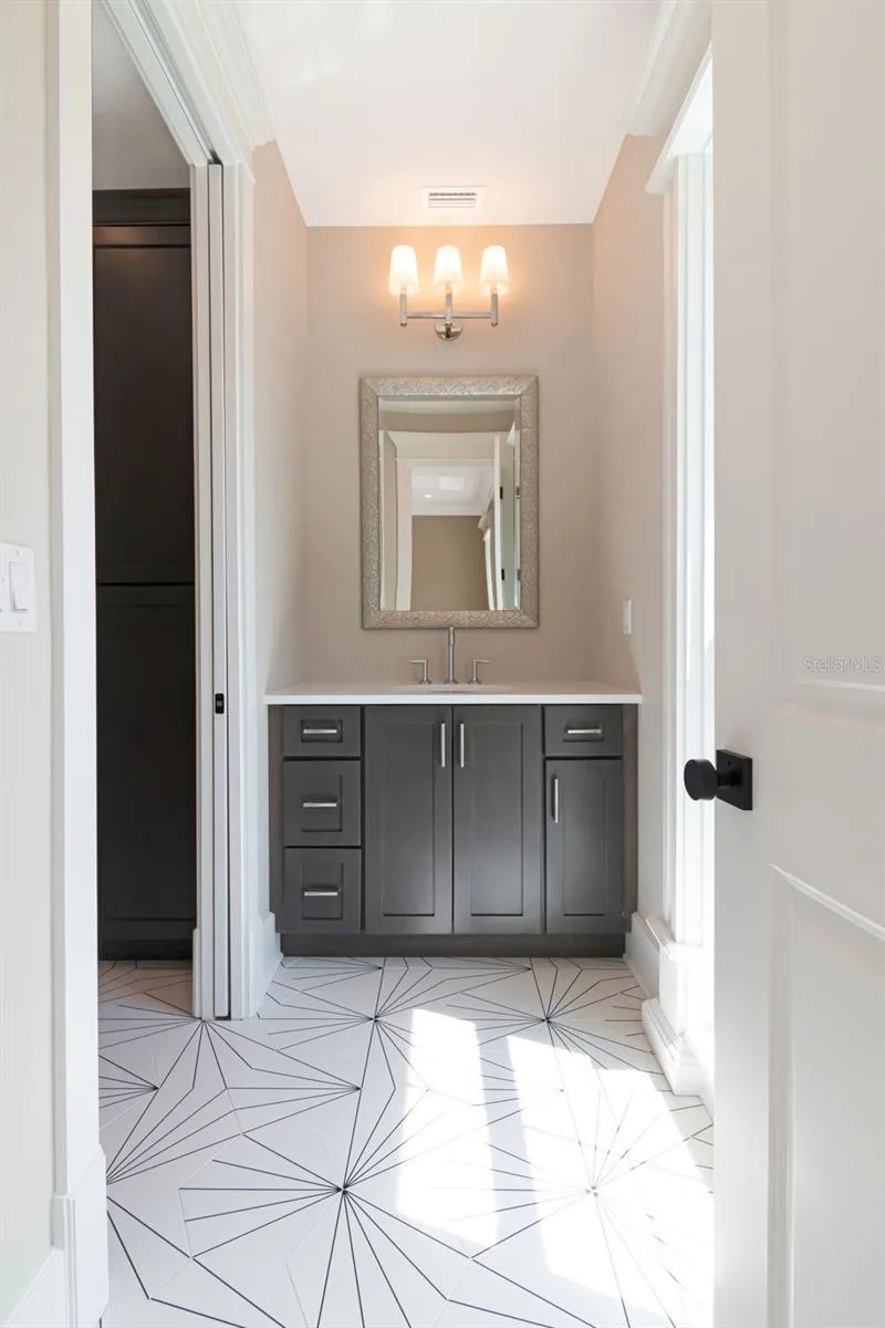 shared bath with separate sinks