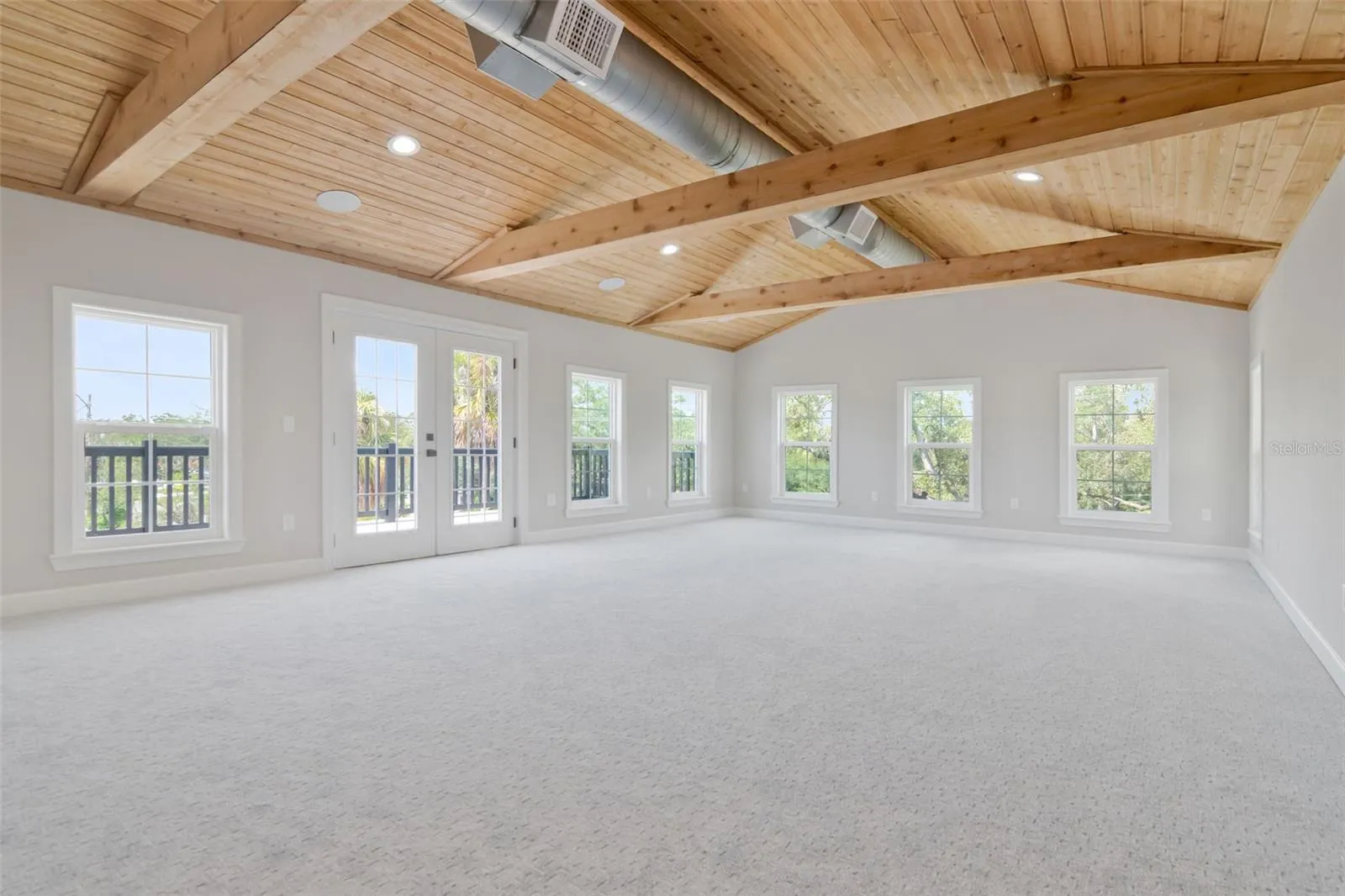 One of two entertainment rooms on third floor