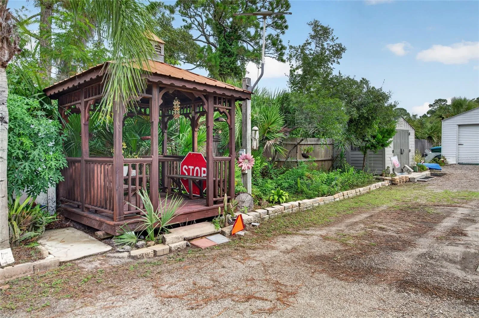 Relax in the gazebo