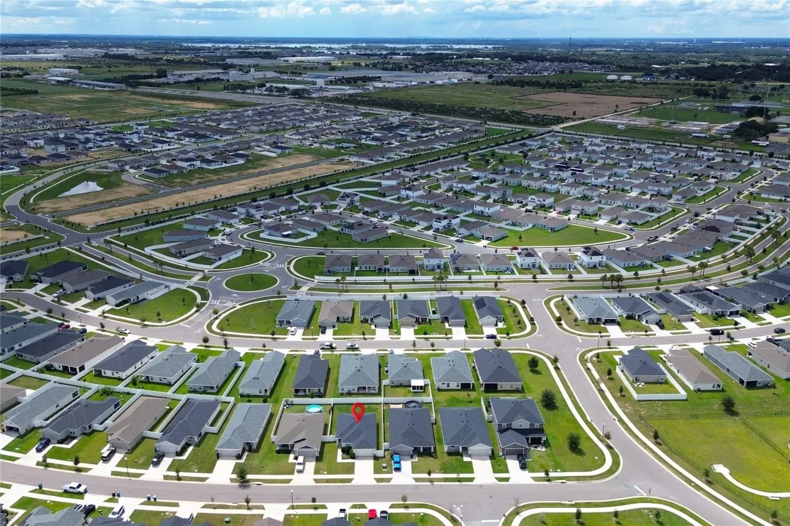 FRONT AERIAL VIEW.