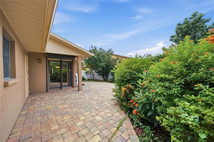 Paved Back Patio