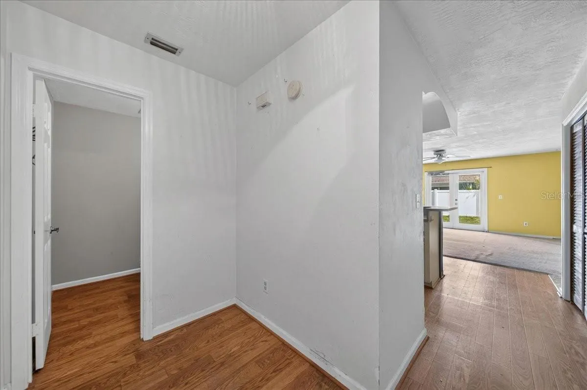 Unit 841 foyer and view towards the living area