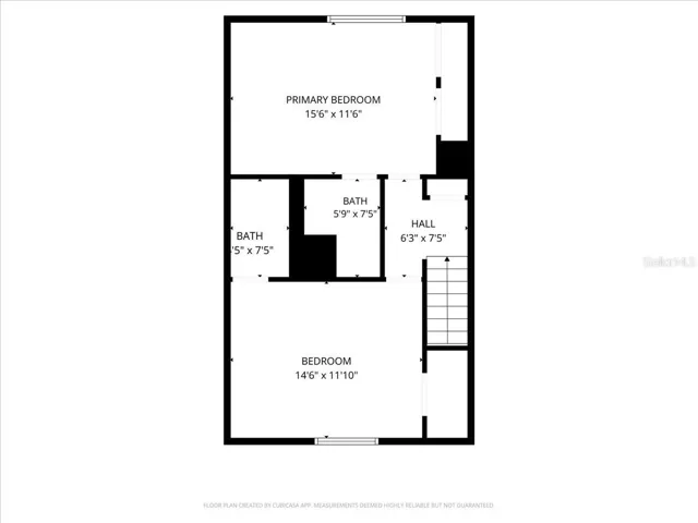Floor Plan - each unit is similar with mirrored floor plans. Second floor