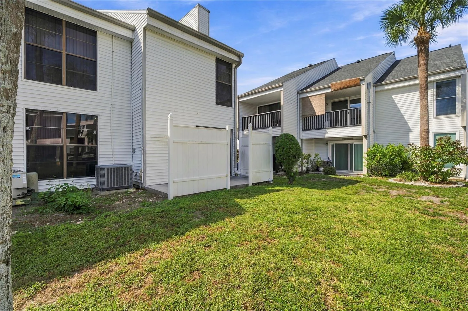 Rear Patio with privacy fence