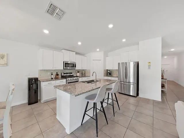 Island and Kitchen