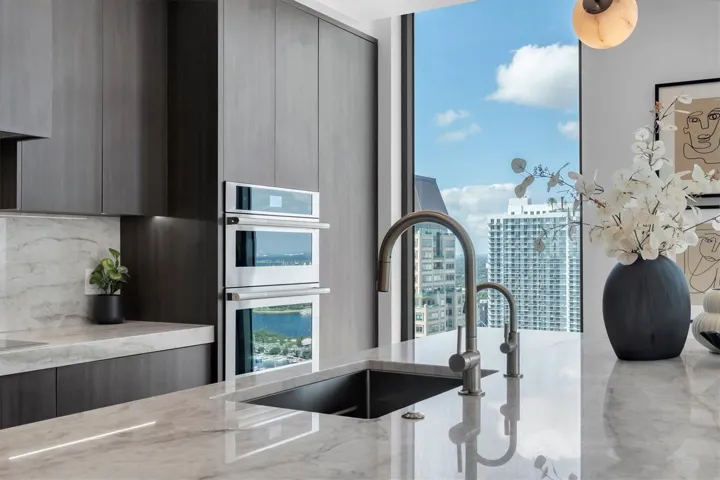 Premium integrated kitchen appliances.