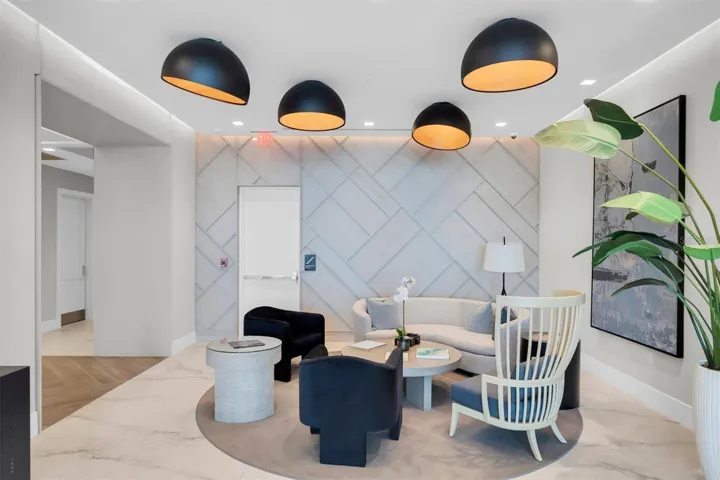 Lounge for resident social gatherings.