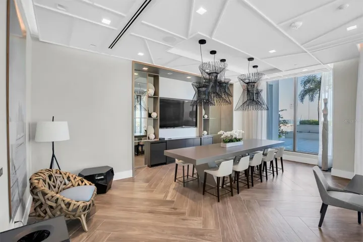 Private resident social room for social events.