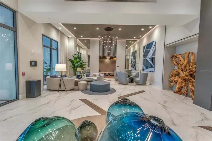 Elegant reception seating area for guests.