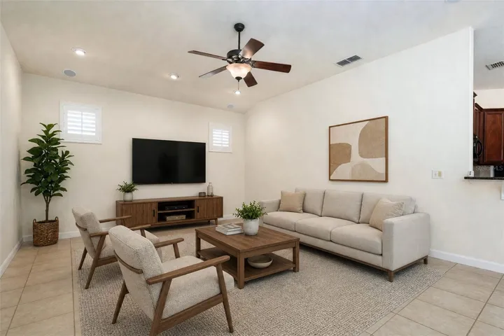 Family Room Staged