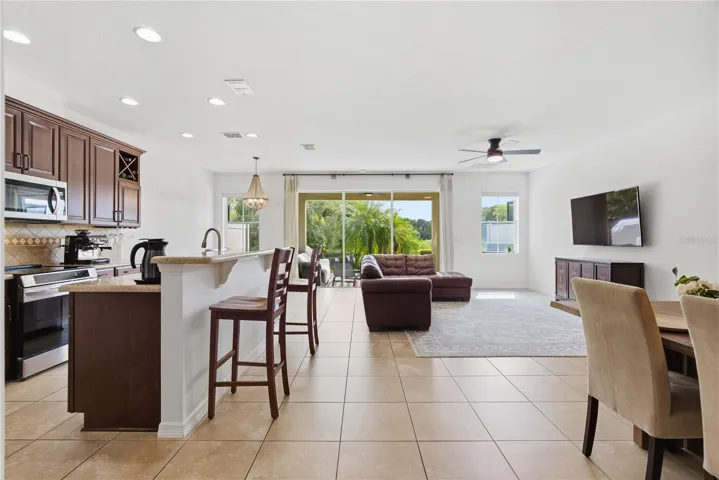 Living and dining area