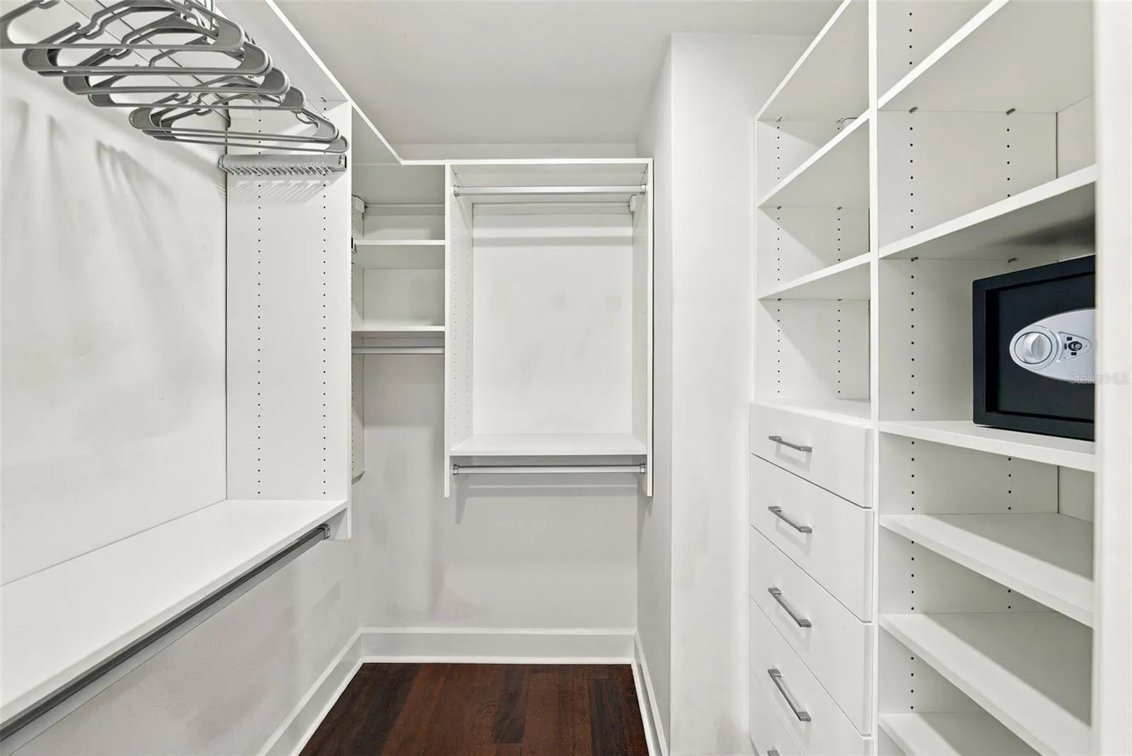 All the closets have shelving systems