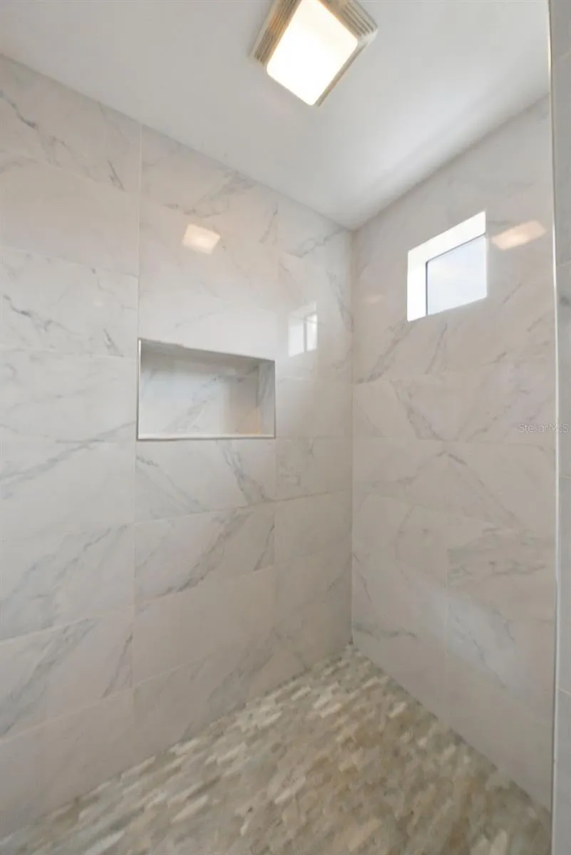 And walk in shower